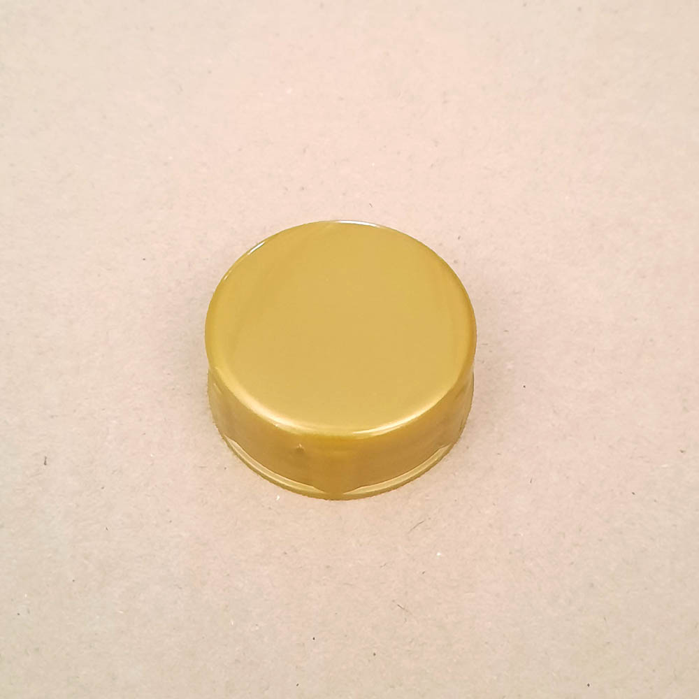 38mm Cap | Gold | Fitted Pressure Seal | Qt. 2500 | Empty Gel Capsules